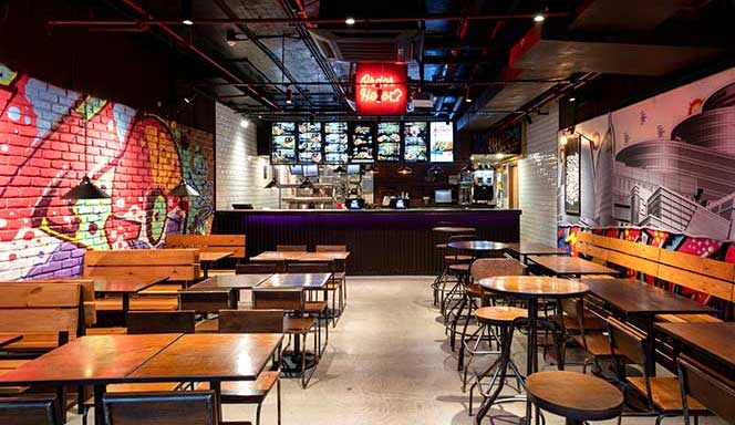 Taco Bell Restaurant Interior